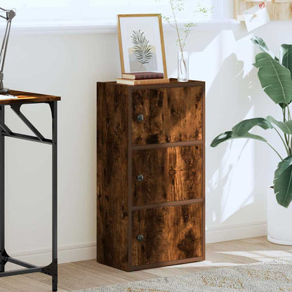 Libreria Rovere Fumo 40x24x77 cm in Legno Multistrato
