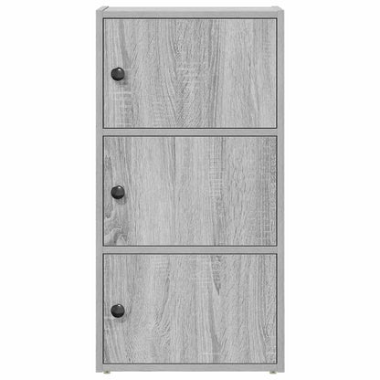 Libreria Grigio Sonoma 40x24x77 cm in Legno Multistrato