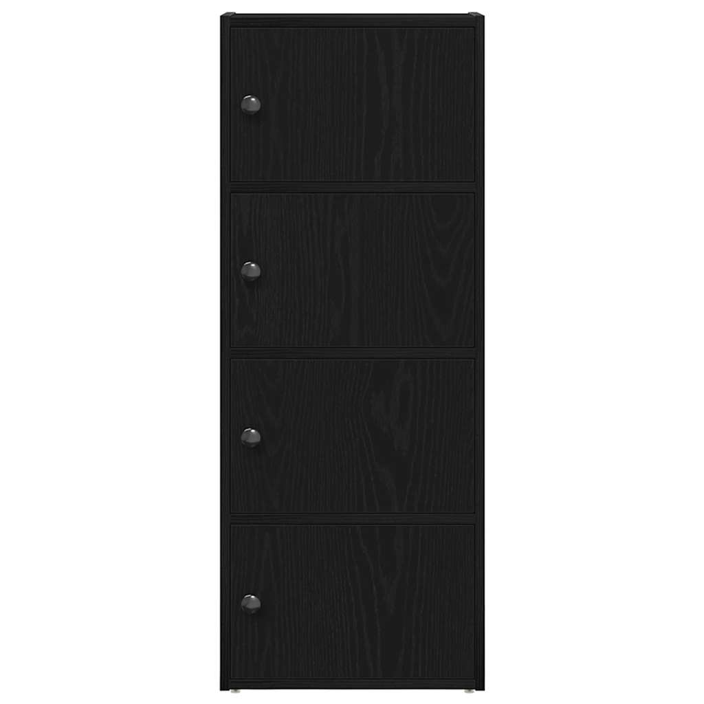 Libreria Rovere Nero 40x24x102 cm in Legno Multistrato