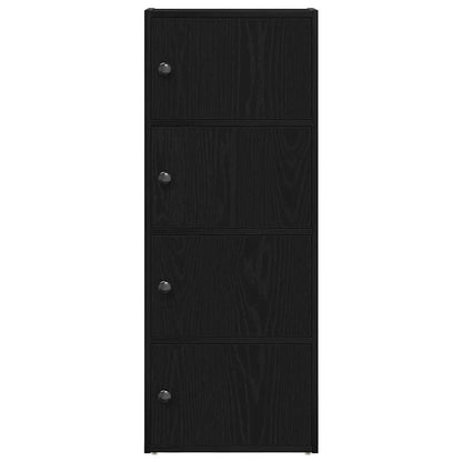 Libreria Rovere Nero 40x24x102 cm in Legno Multistrato