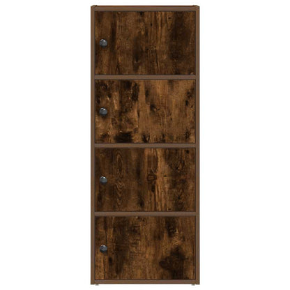 Libreria Rovere Fumo 40x24x102 cm in Legno Multistrato