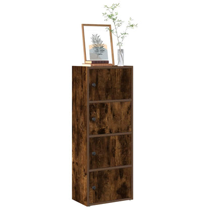 Libreria Rovere Fumo 40x24x102 cm in Legno Multistrato