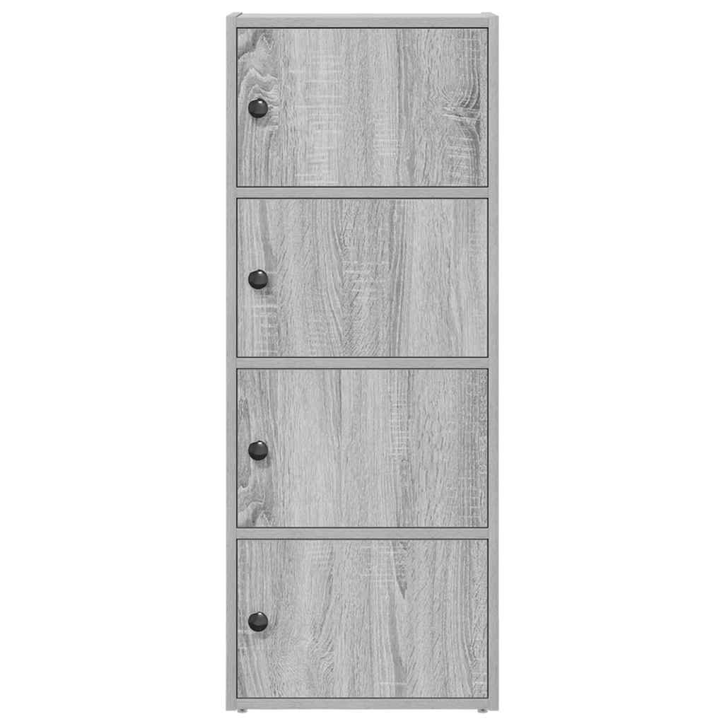 Libreria Grigio Sonoma 40x24x102 cm in Legno Multistrato