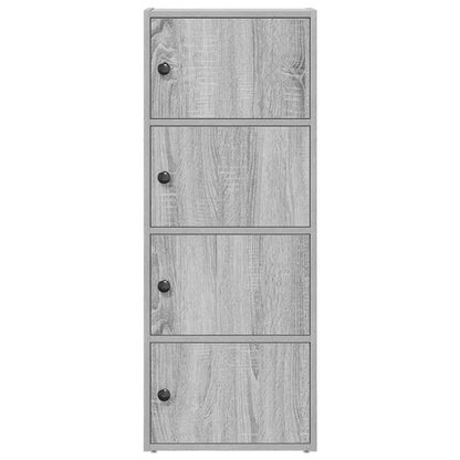 Libreria Grigio Sonoma 40x24x102 cm in Legno Multistrato