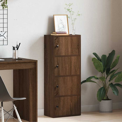 Libreria Rovere Marrone 40x24x102 cm in Legno Multistrato