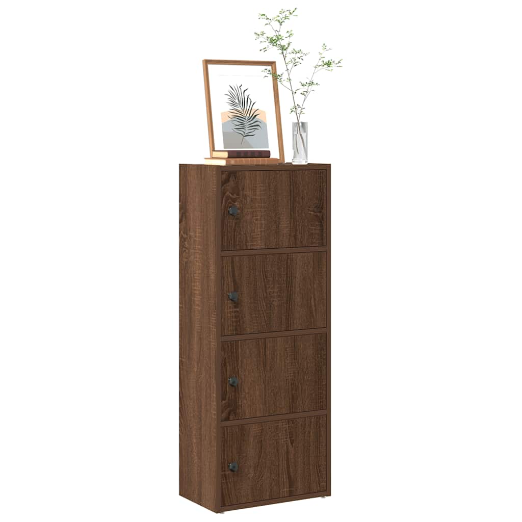 Libreria Rovere Marrone 40x24x102 cm in Legno Multistrato