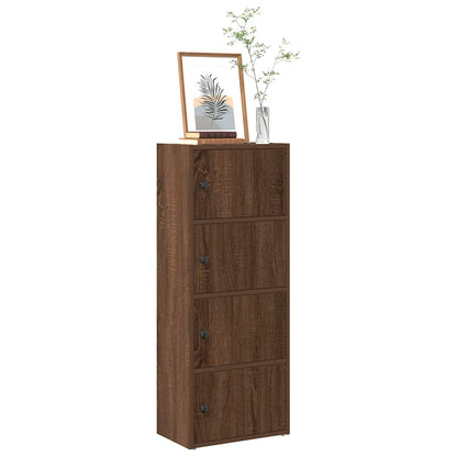 Libreria Rovere Marrone 40x24x102 cm in Legno Multistrato