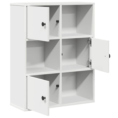 Libreria Bianca 60x24x76,5 cm in Legno Multistrato
