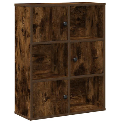 Libreria Rovere Fumo 60x24x76,5 cm in Legno Multistrato