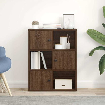 Libreria Rovere Marrone 60x24x76,5 cm in Legno Multistrato