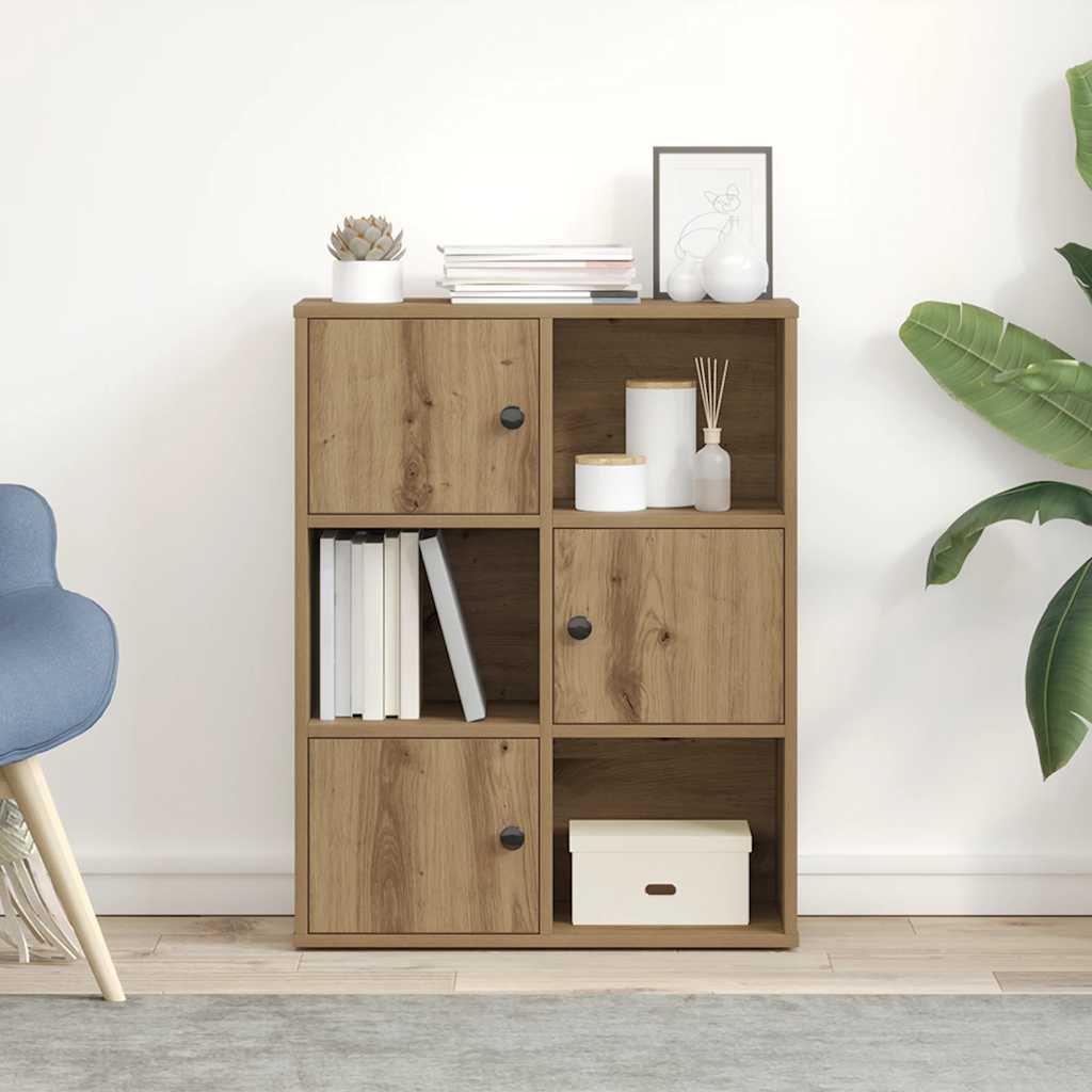 Libreria Rovere Artigianale 60x24x76,5 cm in Legno Multistrato