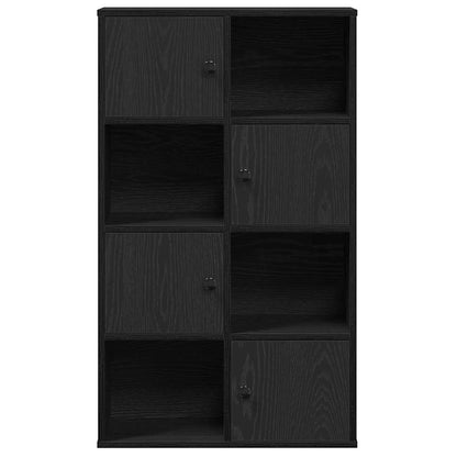 Libreria Rovere Nero 60x24x101,5 cm in Legno Multistrato