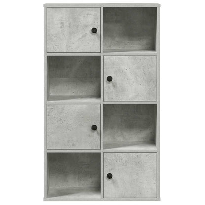 Libreria Grigio Cemento 60x24x101,5 cm in Legno Multistrato