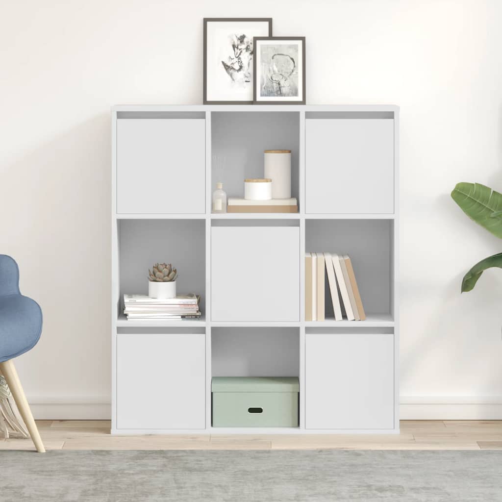 Libreria Bianca 89x24x101,5 cm in Legno Multistrato