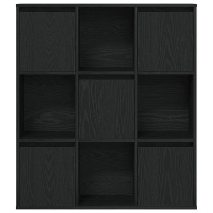 Libreria Rovere Nero 89x24x101,5 cm in Legno Multistrato