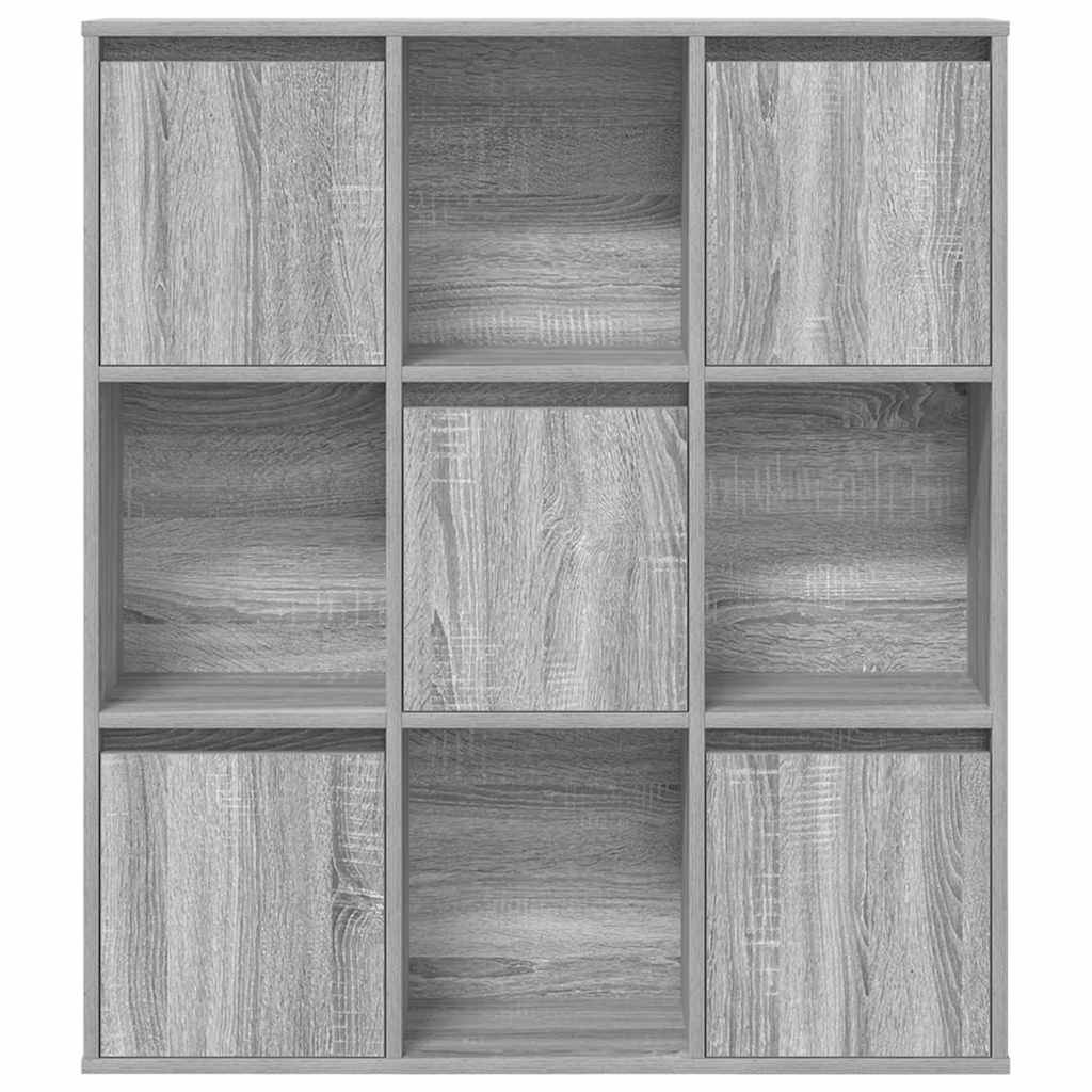 Libreria Grigio Sonoma 89x24x101,5 cm in Legno Multistrato