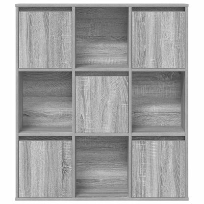 Libreria Grigio Sonoma 89x24x101,5 cm in Legno Multistrato