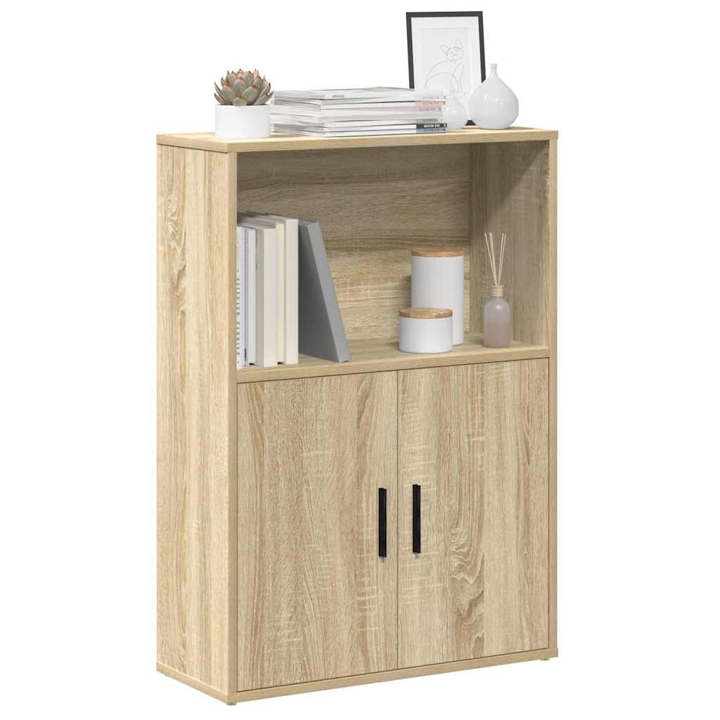 Libreria Rovere Sonoma 60x24x85 cm in Legno Multistrato