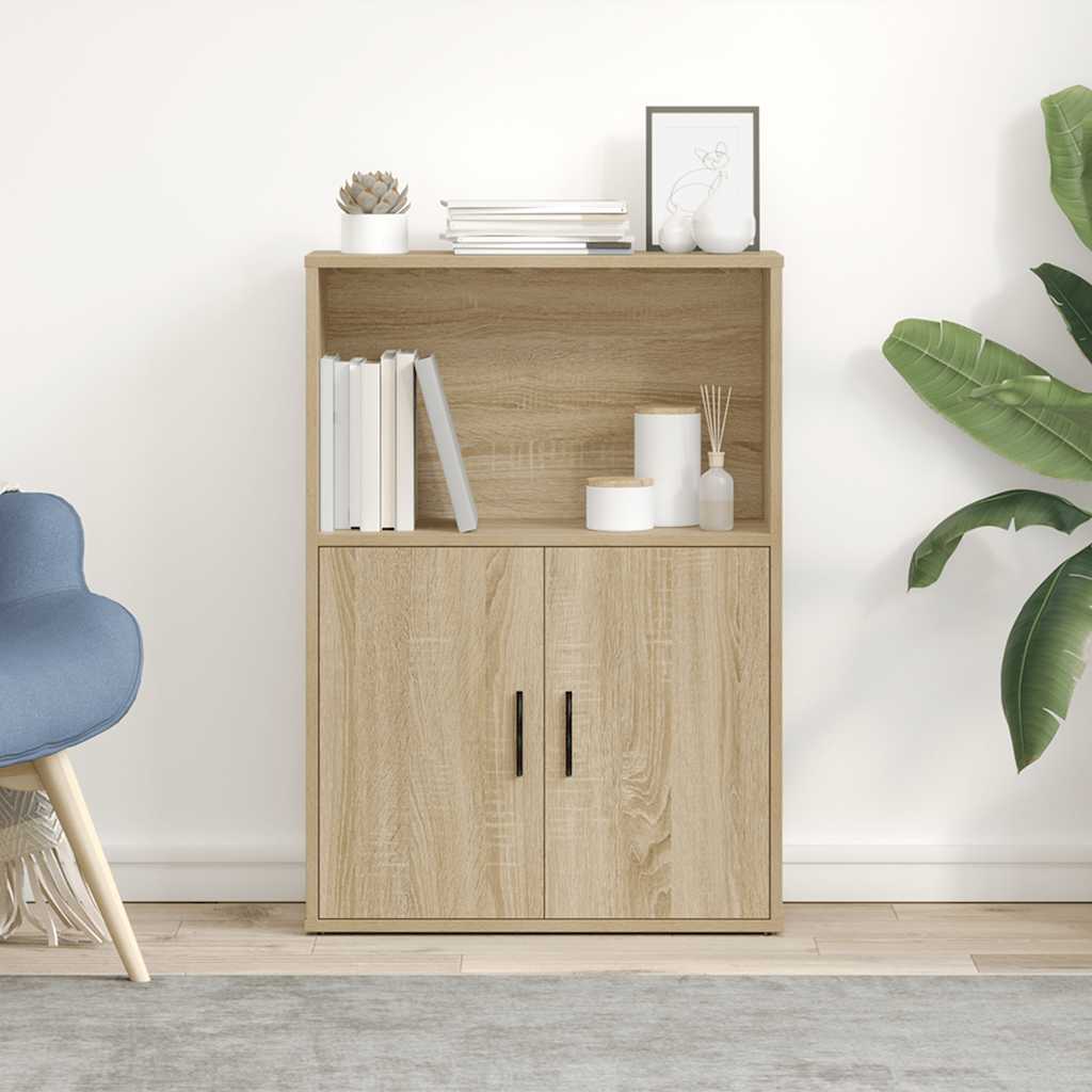 Libreria Rovere Sonoma 60x24x85 cm in Legno Multistrato