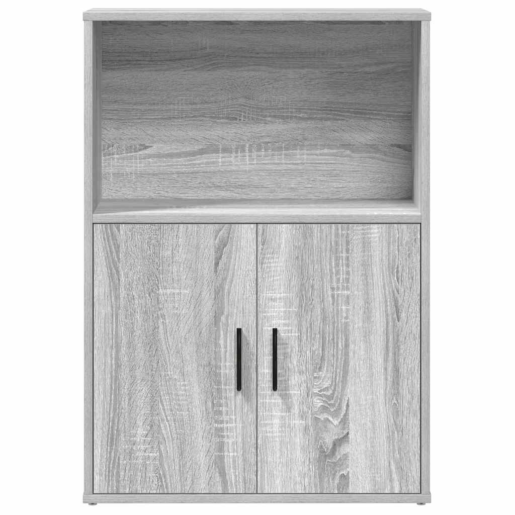 Libreria Grigio Sonoma 60x24x85 cm in Legno Multistrato