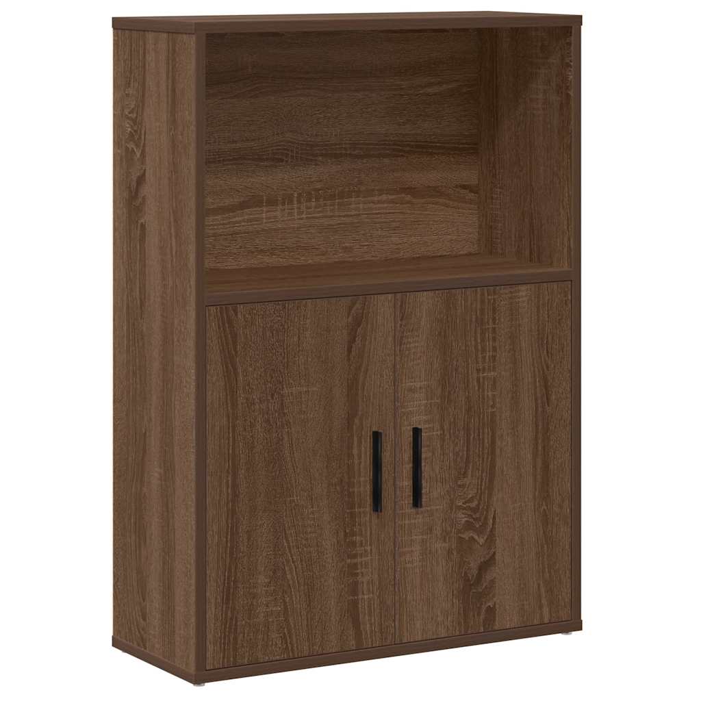 Libreria Rovere Marrone 60x24x85 cm in Legno Multistrato