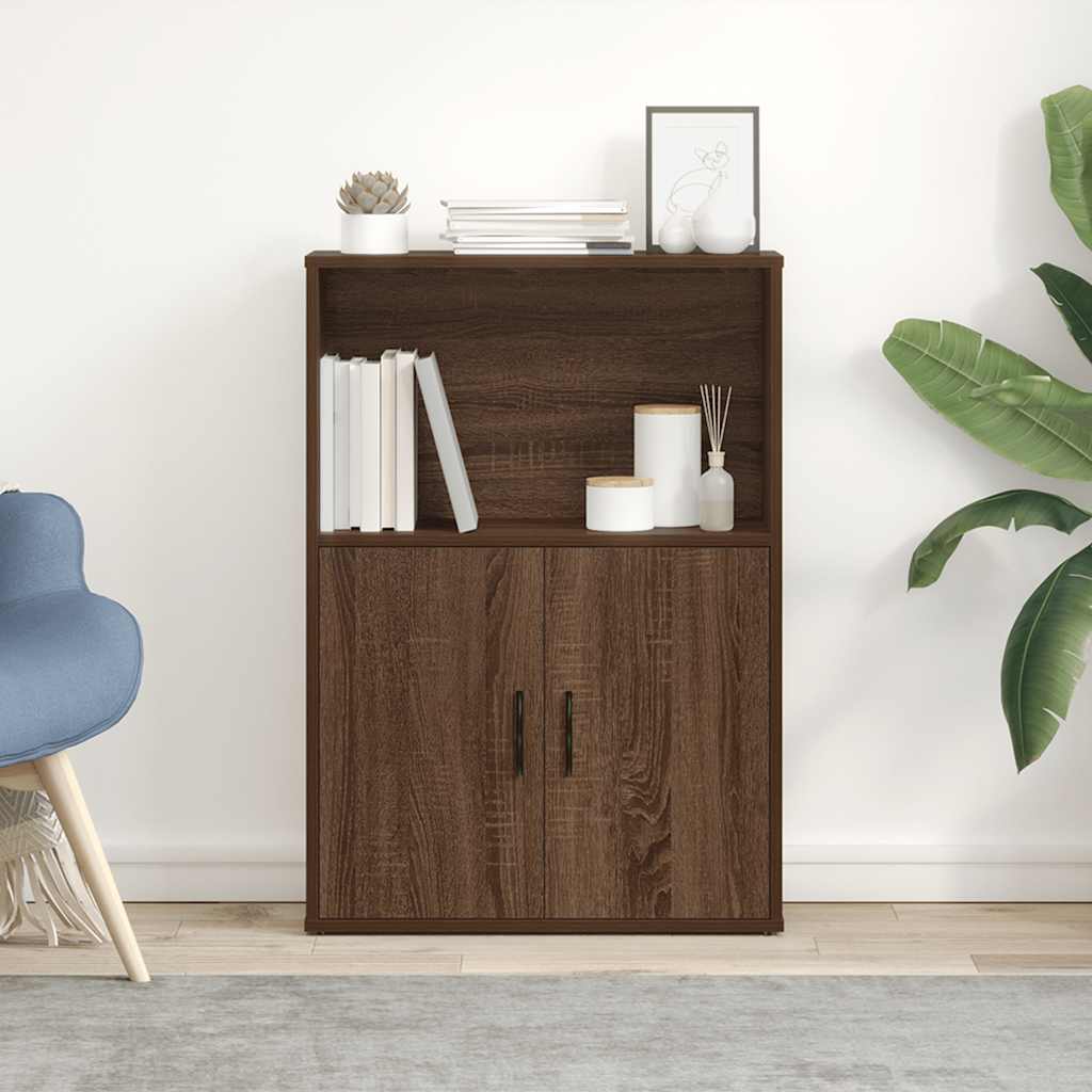 Libreria Rovere Marrone 60x24x85 cm in Legno Multistrato