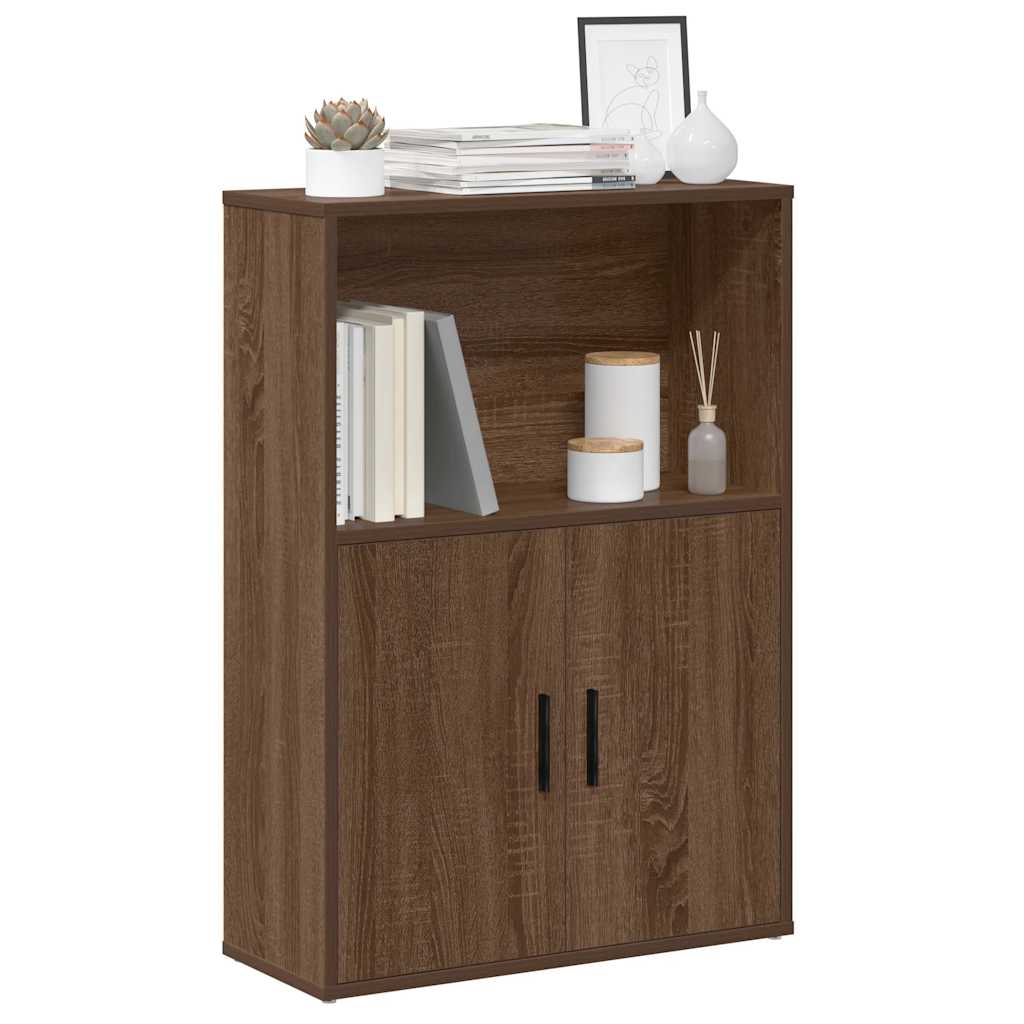 Libreria Rovere Marrone 60x24x85 cm in Legno Multistrato