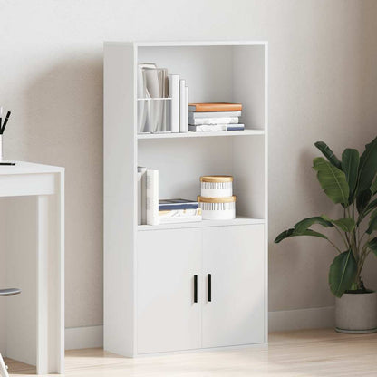Libreria Bianca 60x24x120 cm in Legno Multistrato