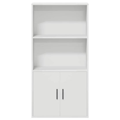 Libreria Bianca 60x24x120 cm in Legno Multistrato