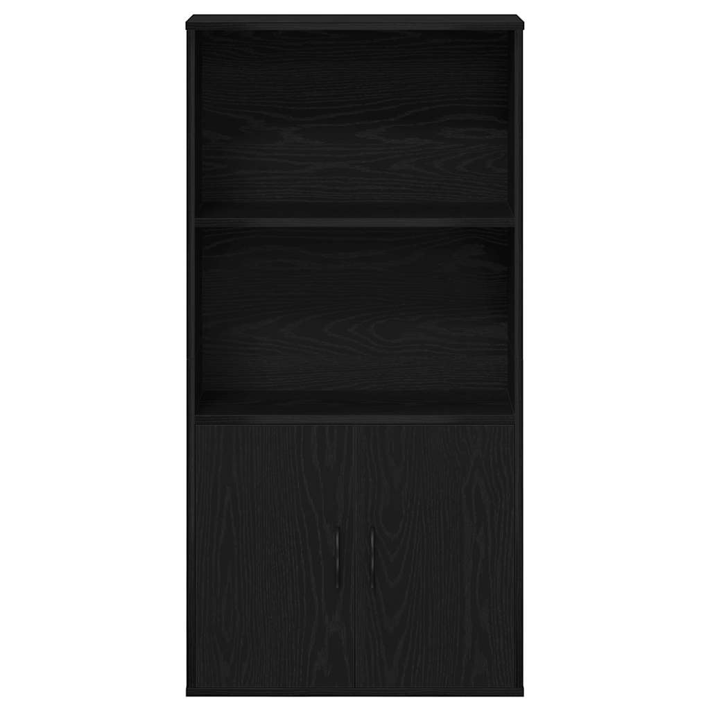 Libreria Rovere Nero 60x24x120 cm in Legno Multistrato