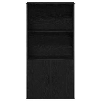 Libreria Rovere Nero 60x24x120 cm in Legno Multistrato