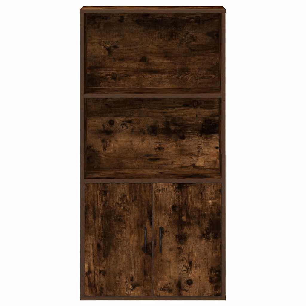 Libreria Rovere Fumo 60x24x120 cm in Truciolato