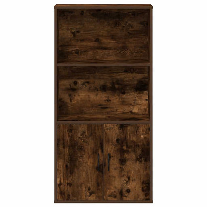 Libreria Rovere Fumo 60x24x120 cm in Truciolato