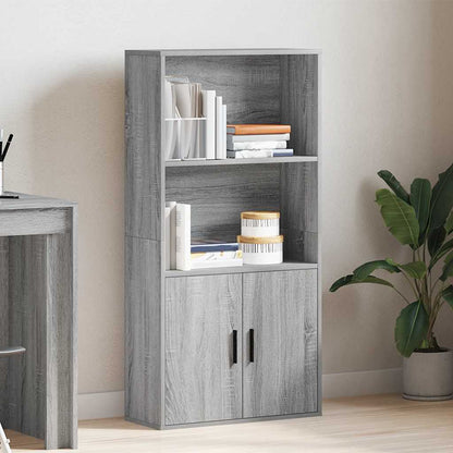 Libreria Grigio Sonoma 60x24x120 cm in Truciolato
