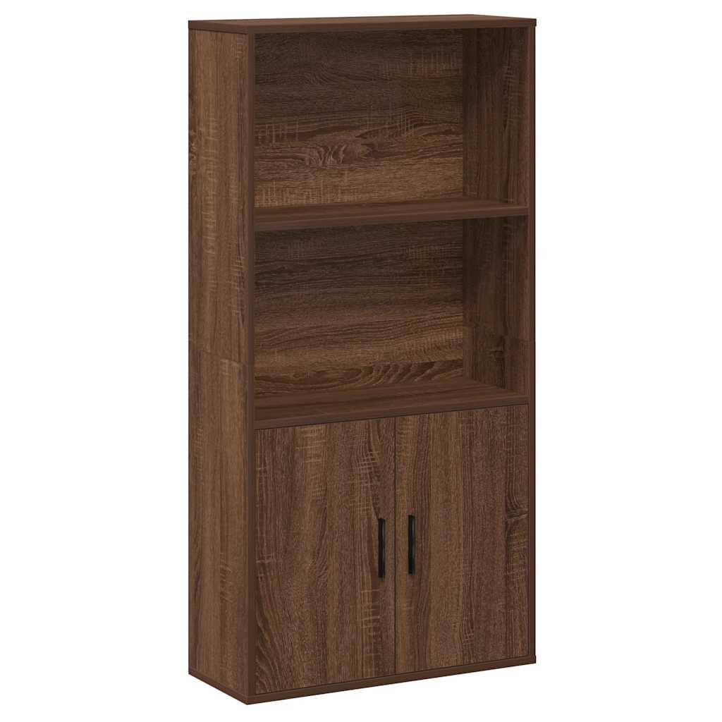 Libreria Rovere Marrone 60x24x120 cm in Legno Multistrato