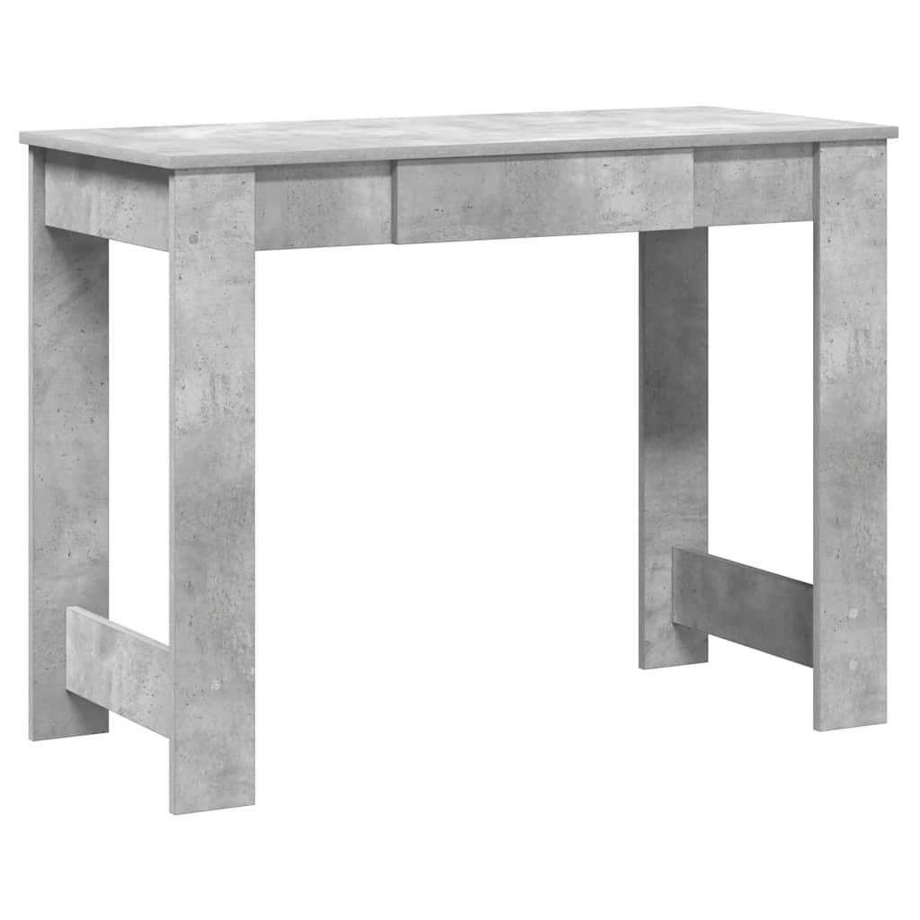 Scrivania Grigio Cemento 100x45x75 cm in Legno Multistrato