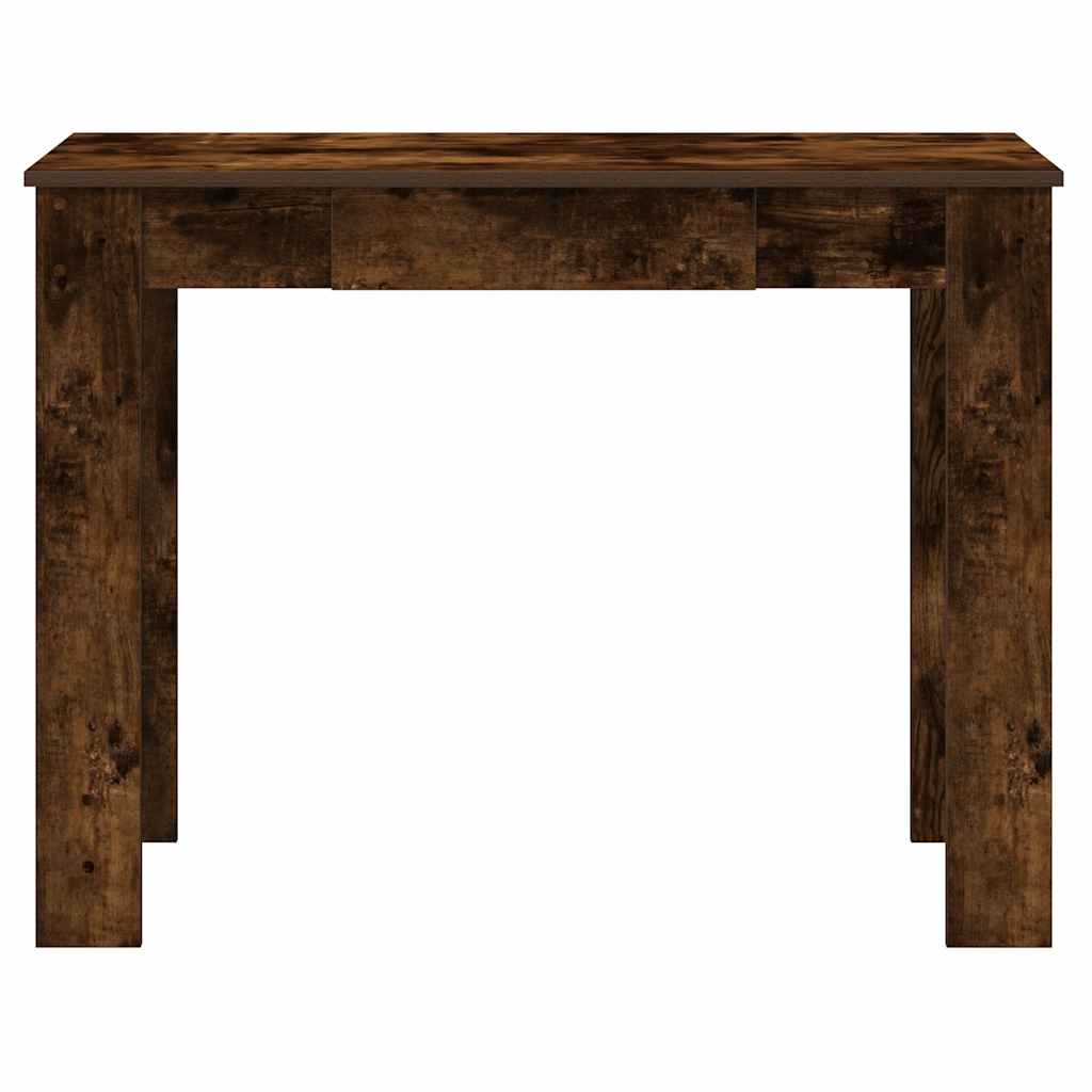 Scrivania Rovere Fumo 100x45x75 cm in Legno Multistrato