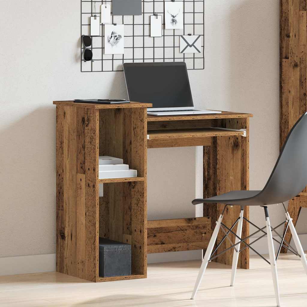 Scrivania Mensole Legno Vecchio 84x40x78 cm Legno Multistrato