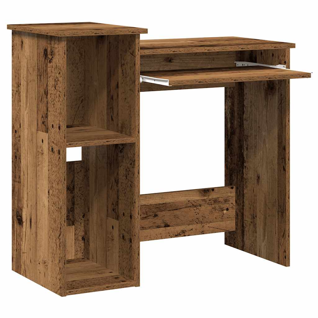 Scrivania Mensole Legno Vecchio 84x40x78 cm Legno Multistrato