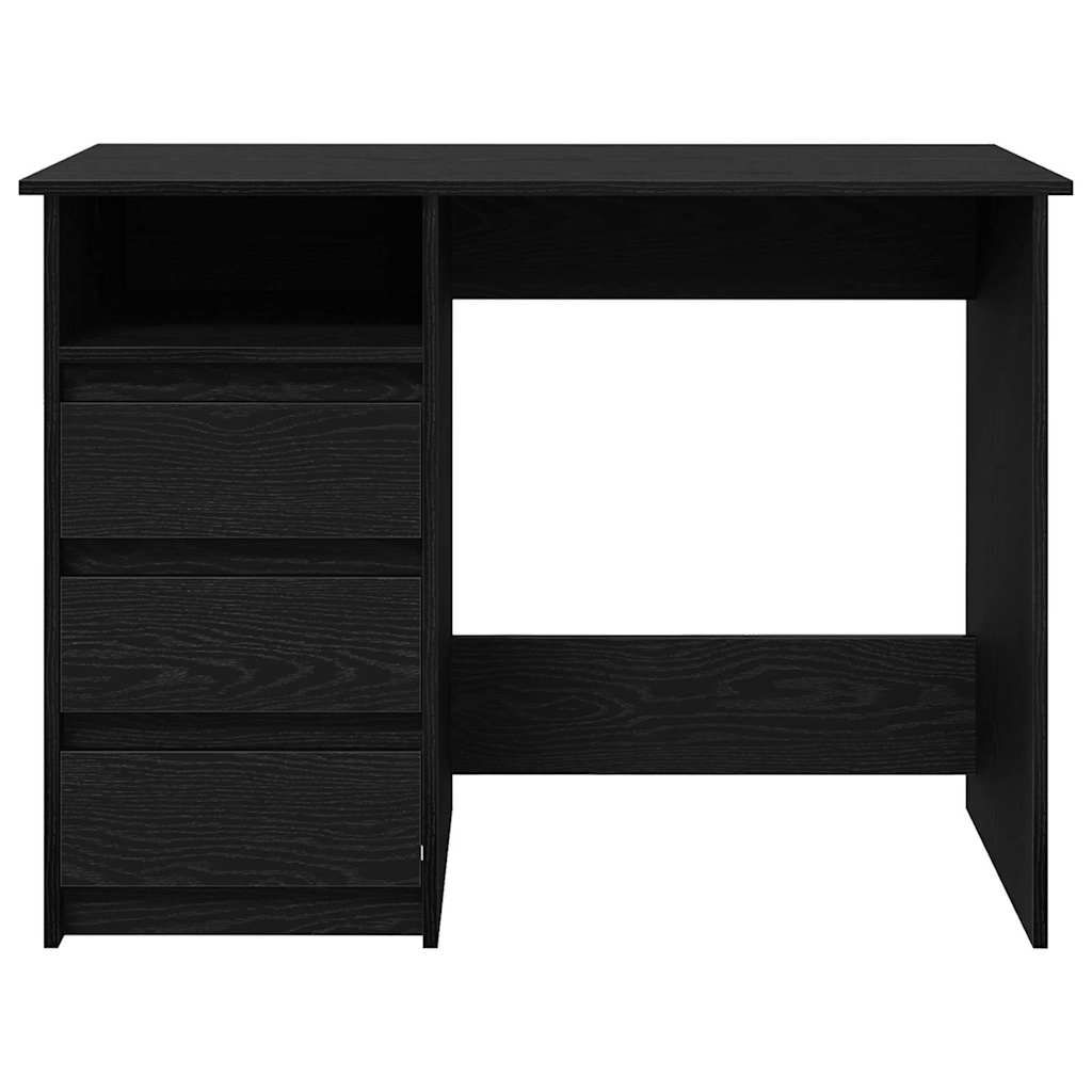 Scrivania Nera 102x50x75 cm in Legno Multistrato