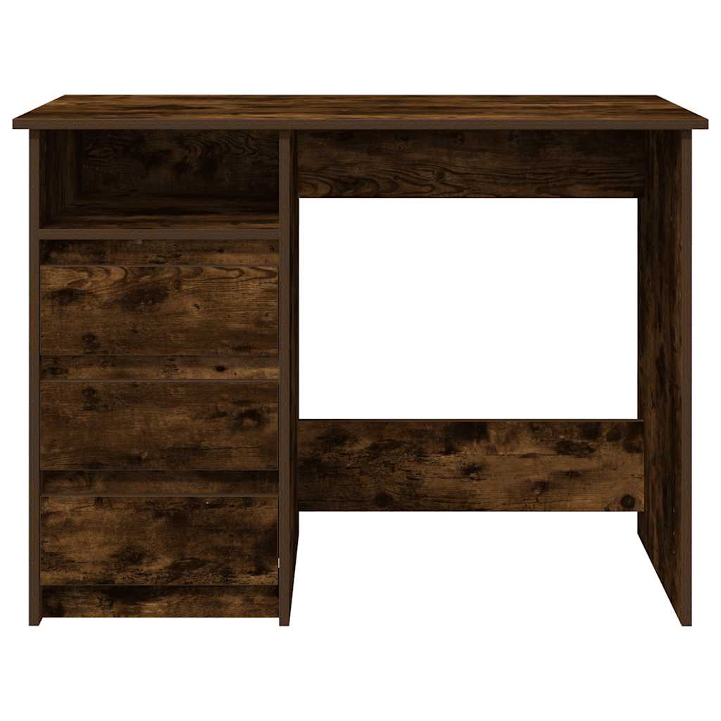 Scrivania Rovere Fumo 102x50x75 cm in Legno Multistrato
