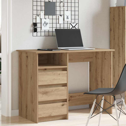 Scrivania Rovere Artigianale 102x50x75 cm in Legno Multistrato
