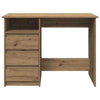 Scrivania Rovere Artigianale 102x50x75 cm in Legno Multistrato