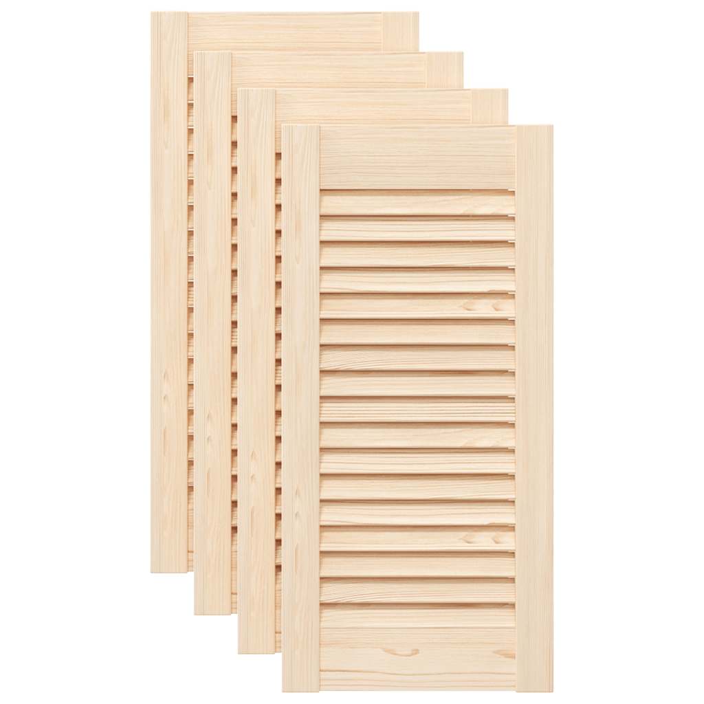 Ante con Design a Lamelle 4 pz 61,5x29,5 cm in Legno di Pino