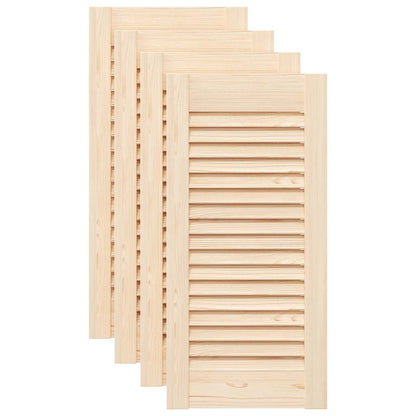 Ante con Design a Lamelle 4 pz 61,5x29,5 cm in Legno di Pino