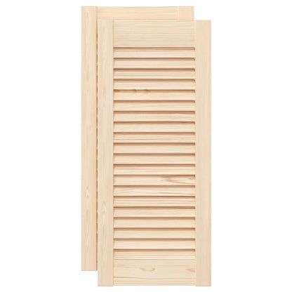 Ante con Design a Lamelle 2 pz 69x29,5 cm in Legno di Pino