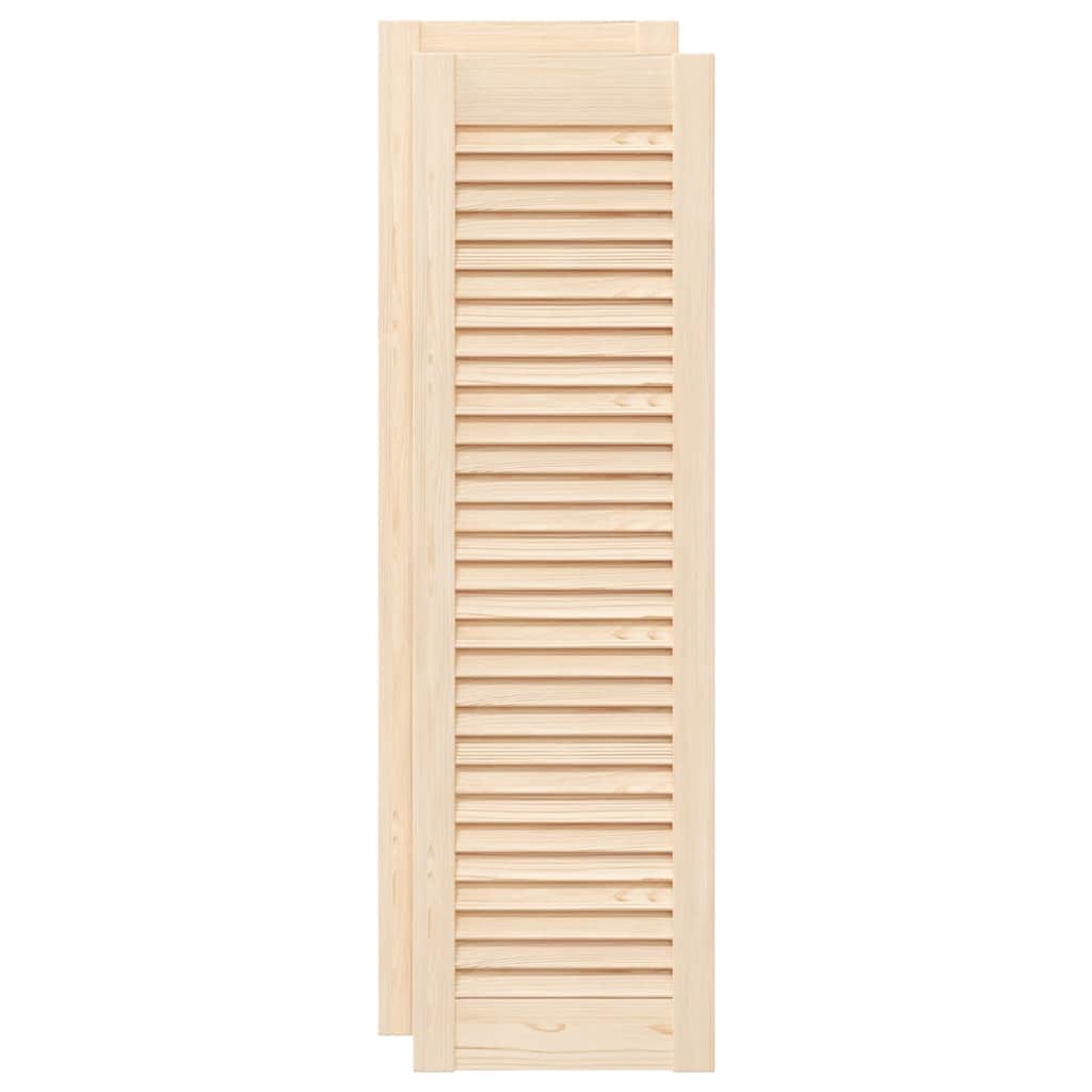 Ante con Design a Lamelle 2 pz 99x29,5 cm in Legno di Pino