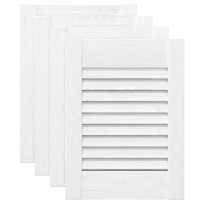 Ante a Lamelle 4 pz Bianche 39,5x29,5 cm