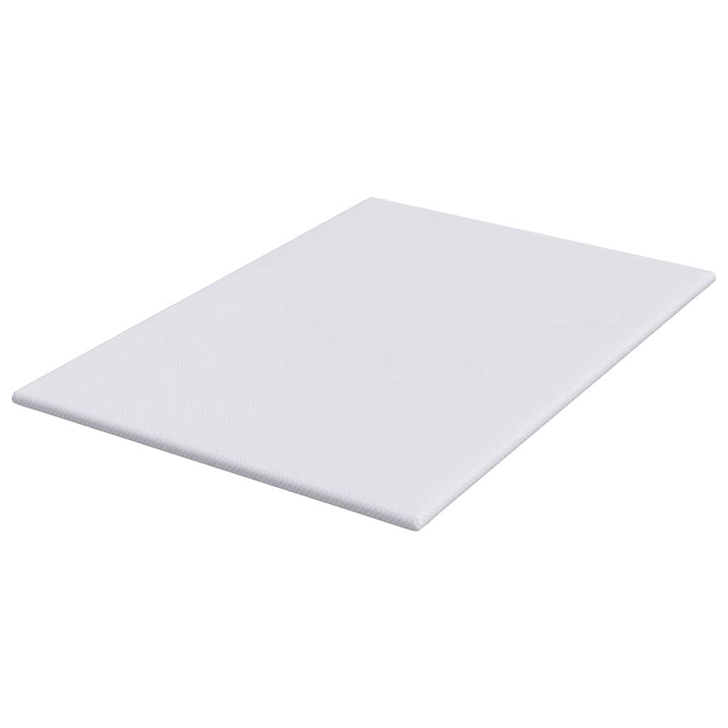 Topper per materasso Bianco 160 x 200 cm Tessuto Jacquard