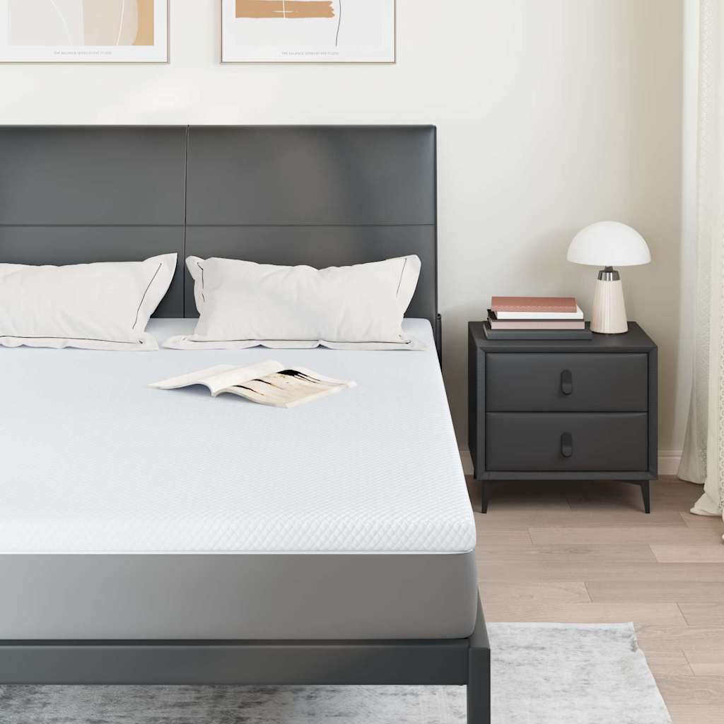 Topper per materasso Bianco 160 x 200 cm Tessuto Jacquard